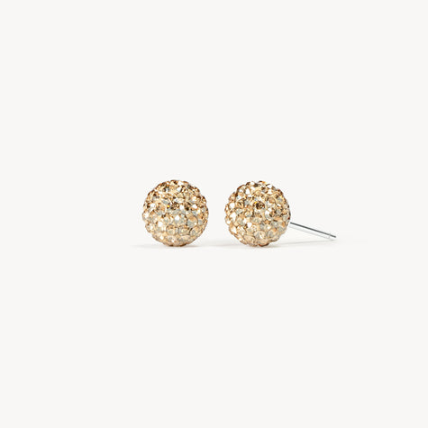 Soft Gold Sparkle Ball™ Stud Earrings 8mm