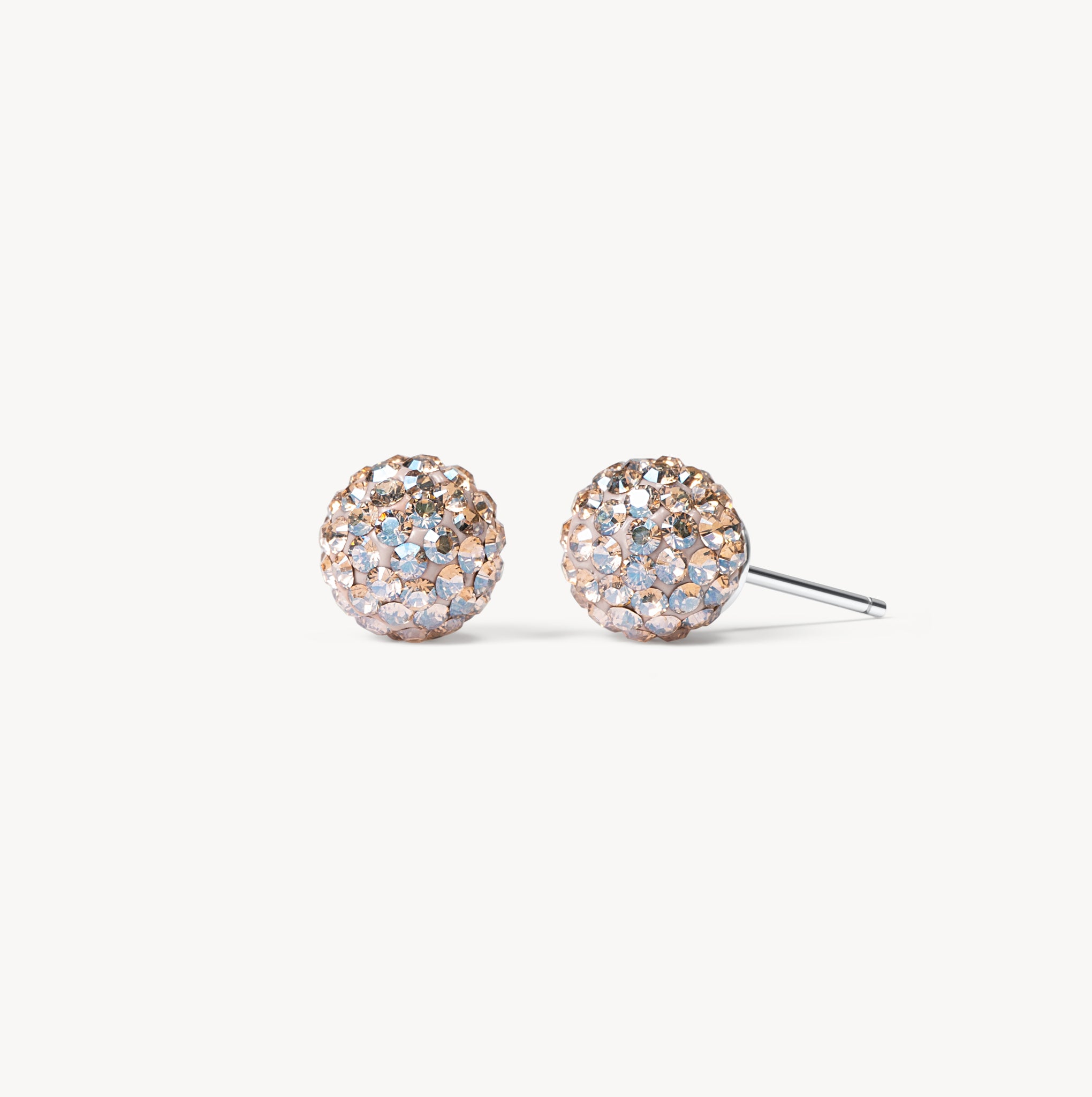 Small Champagne Sparkle Ball™ Stud Earrings