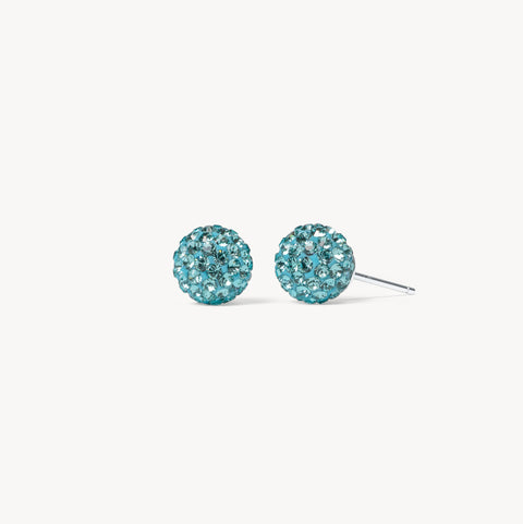 December Small Birthstone Sparkle Ball™ Stud Earrings
