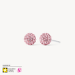 Small H&B Pink Sparkle Ball™ Stud Earrings