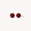 January Garnet Small Birthstone Sparkle Ball™ Stud Earrings