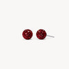 January Garnet Small Birthstone Sparkle Ball™ Stud Earrings