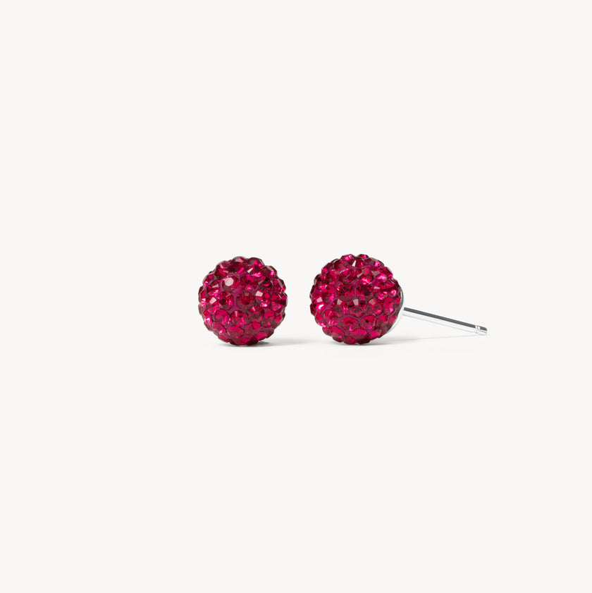July Small Birthstone Sparkle Ball™ Stud Earrings