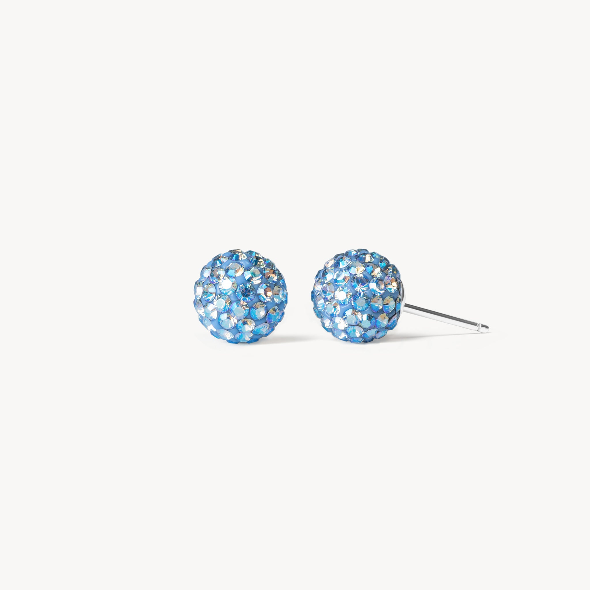 March Small Birthstone Sparkle Ball™ Stud Earrings