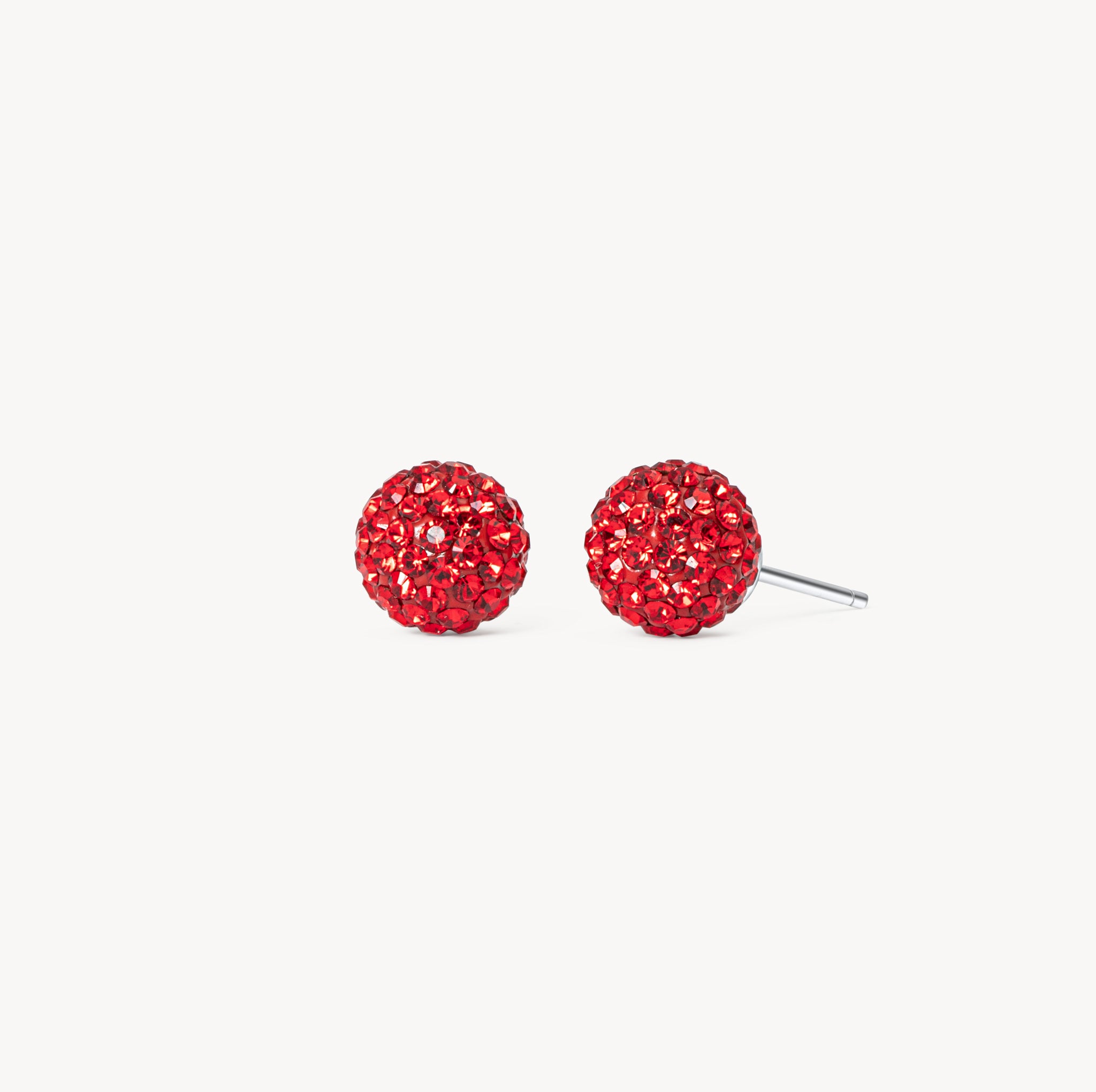 Medium Red Velvet Sparkle Ball™ Stud Earrings