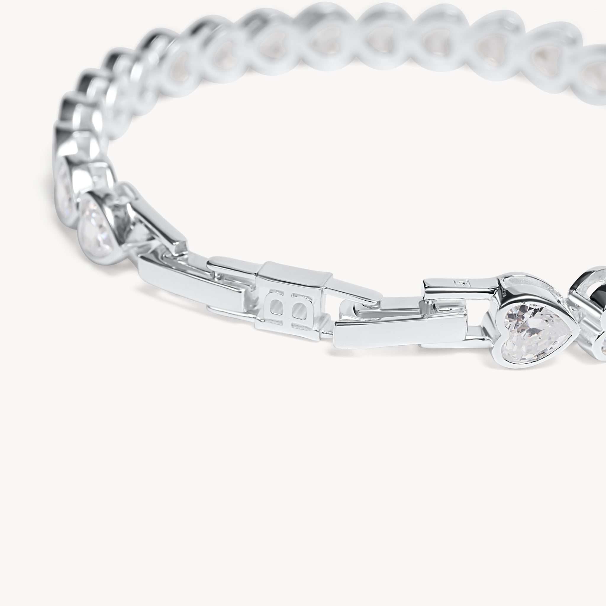 Adore Bezel Tennis Bracelet Silver