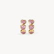 Adore Bezel Hoop Earrings Gold