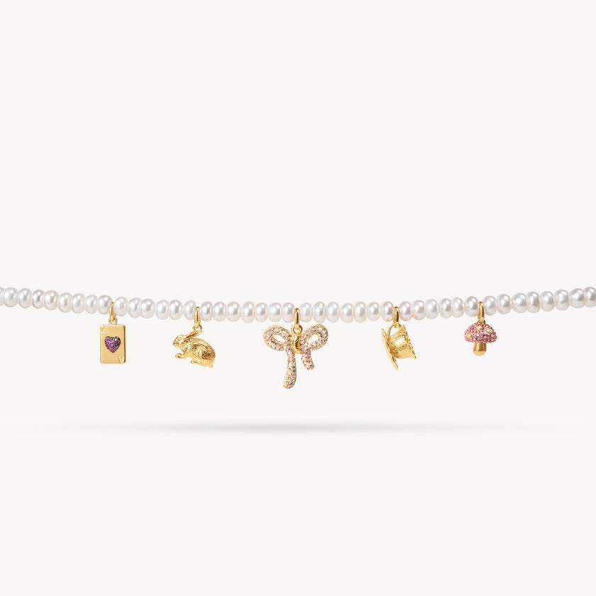 Alice-Inspired Charm Necklace