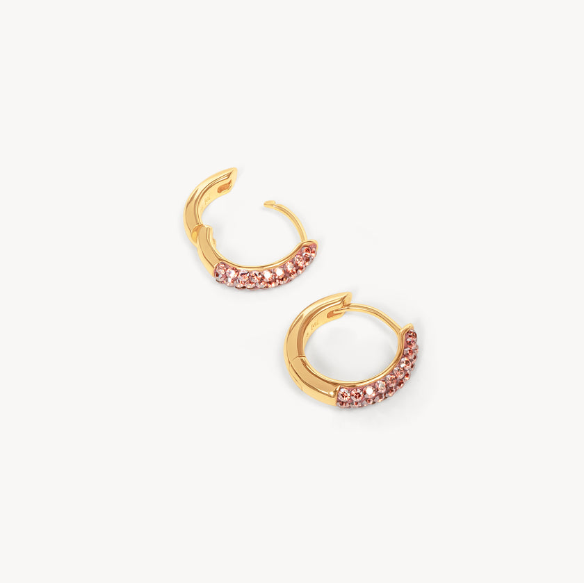 Desert Rose Always On Sparkle Hoop Earrings