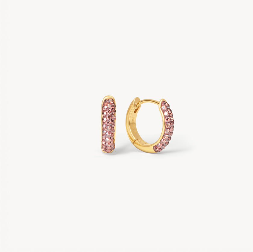 Desert Rose Always On Sparkle Hoop Earrings