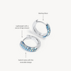 Celestial Sky Always On Sparkle Hoop Earrings with product highlights
