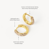 Gold Always On Sparkle Hoop Earrings with product highlights