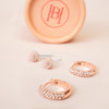 Always On Sparkle Hoops and Studs Gift Set Rose Gold with packaging