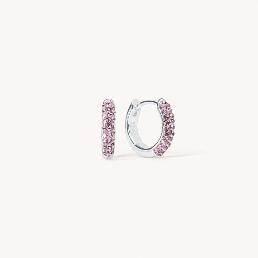 Lilac Always On Sparkle Hoop Earrings