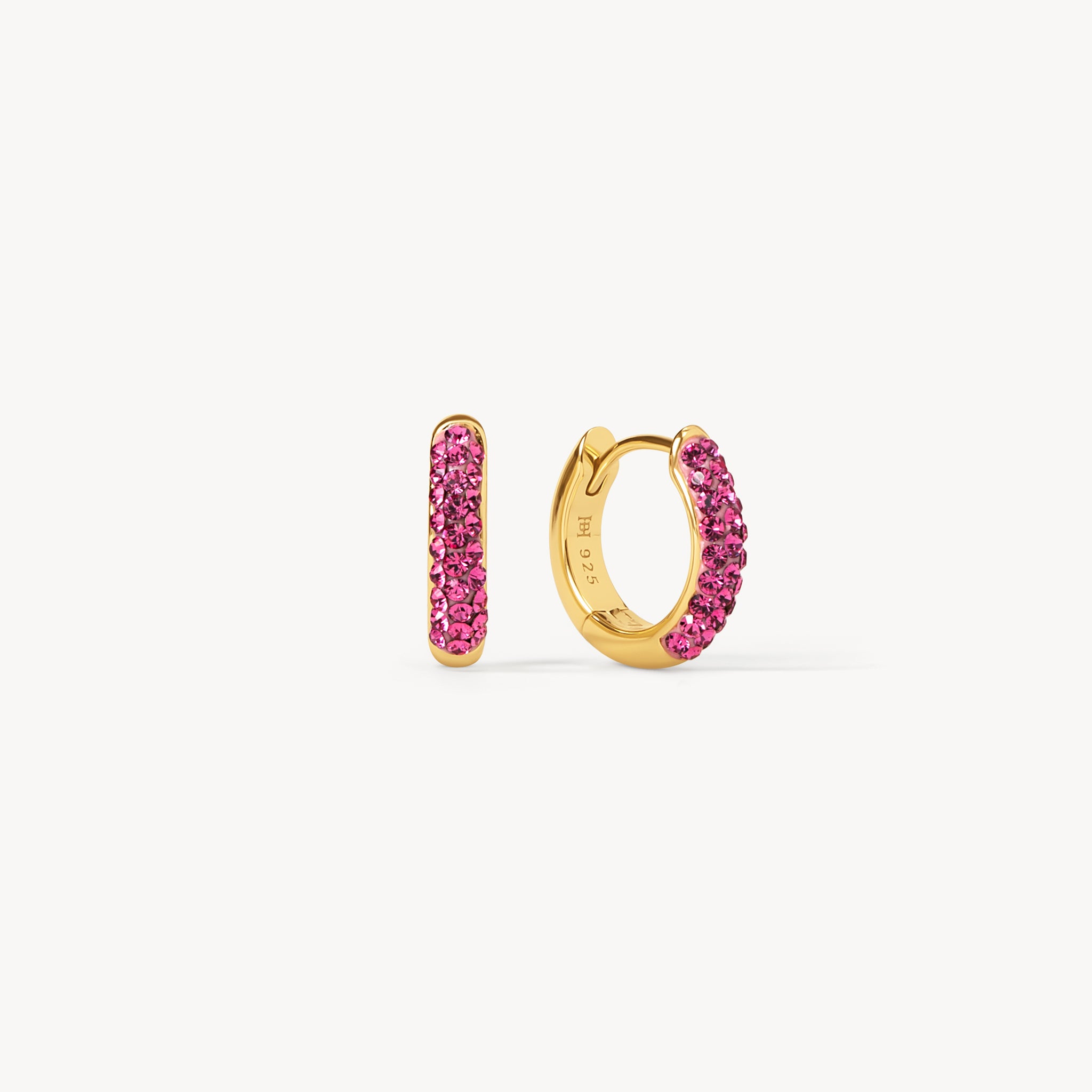 Rose Always On Sparkle Hoop Earrings