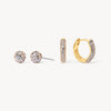 Champagne Always On Sparkle Hoops and Studs Gift Set