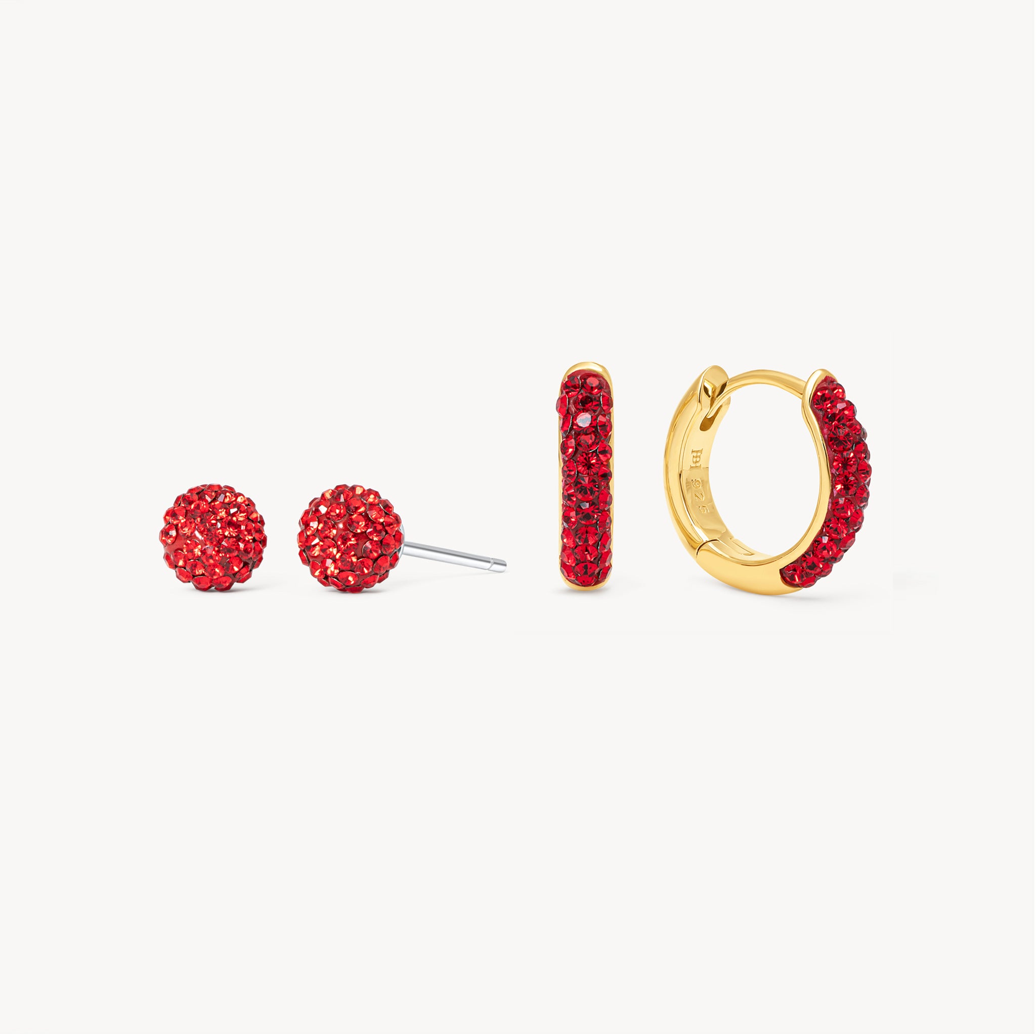 Red Velvet Always On Sparkle Hoops and Studs Gift Set