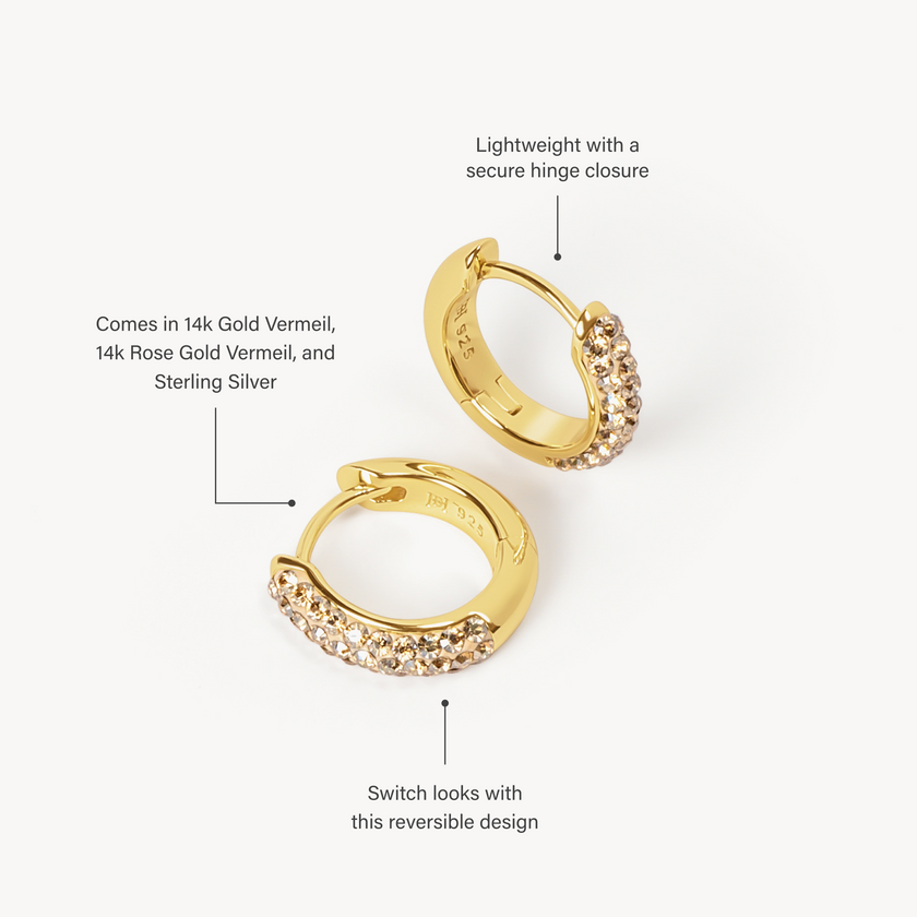 Always On Sparkle Hoop Earrings