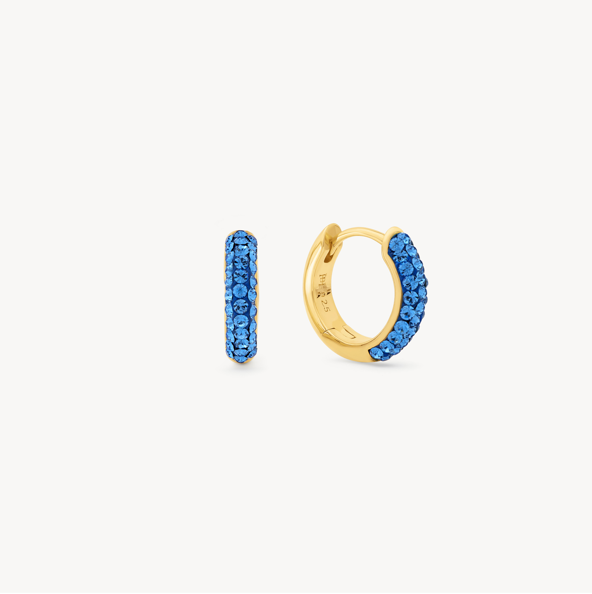 Capri Blue Always On Sparkle Hoop Earrings