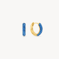 Capri Blue Always On Sparkle Hoop Earrings