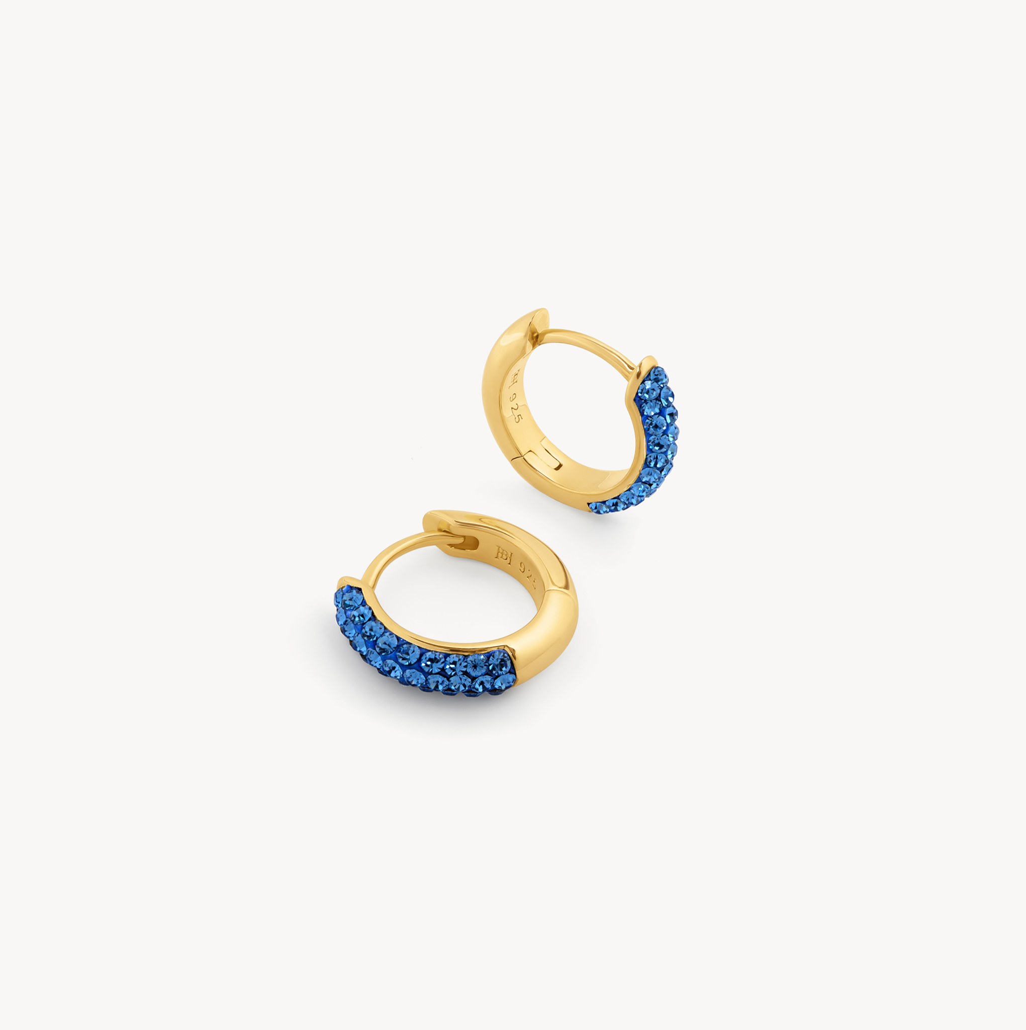 Capri Blue Always On Sparkle Hoop Earrings