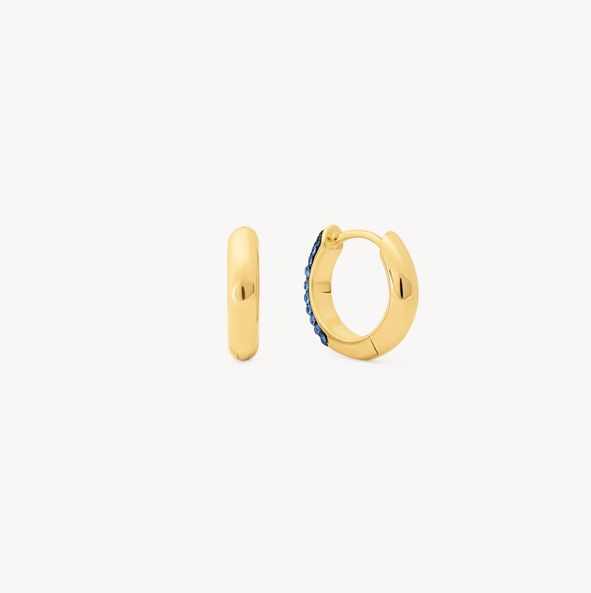 Capri Blue Always On Sparkle Hoop Earrings