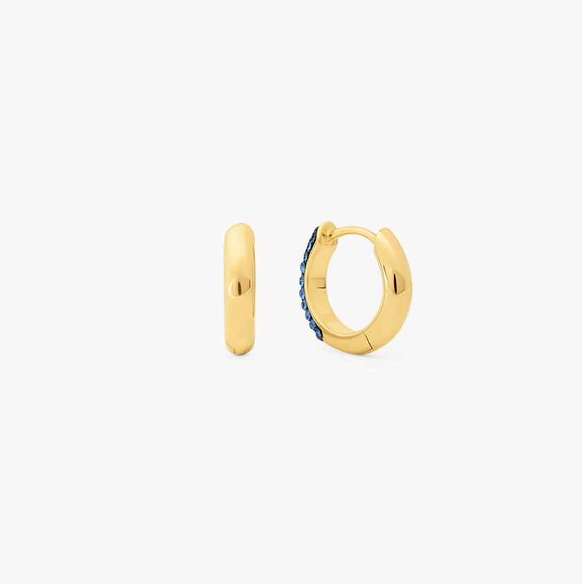 Capri Blue Always On Sparkle Hoop Earrings