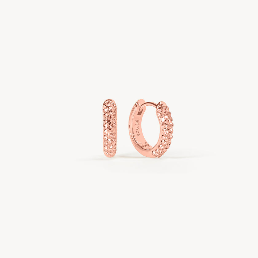 Always On Sparkle Hoops Rose Gold