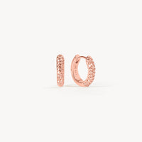 Rose Gold Always On Sparkle Hoop Earrings