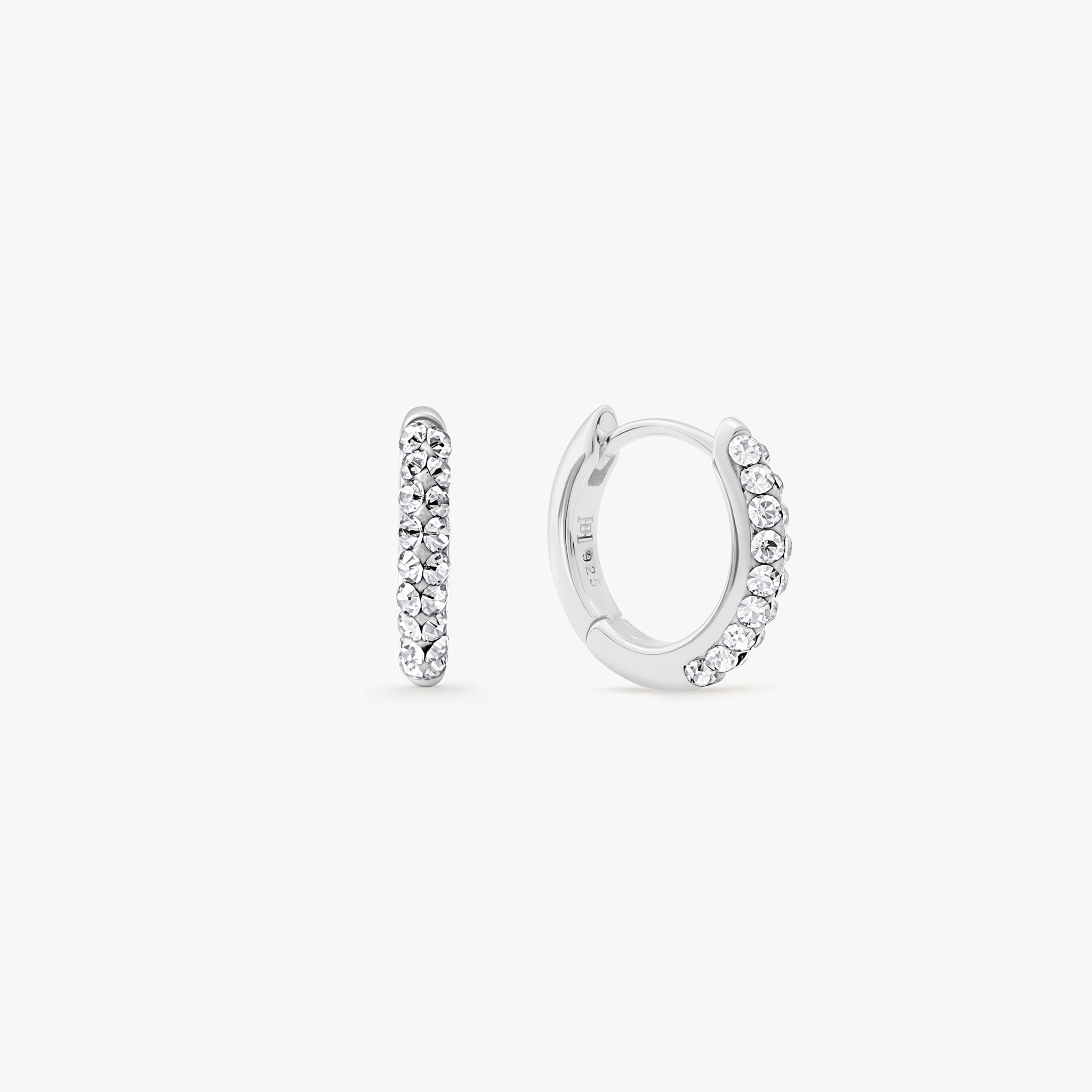 April Birthstone Sparkle Hoops