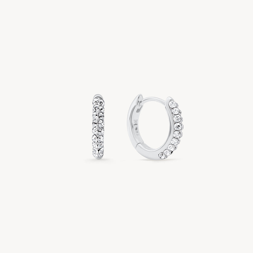 April Birthstone Sparkle Hoops
