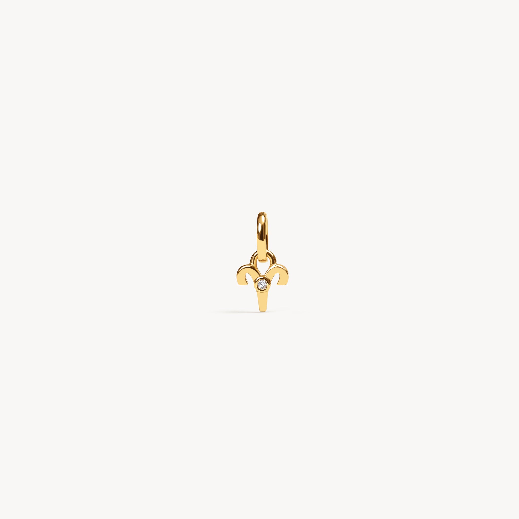 Zodiac Charm Aries Gold