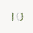 August Birthstone Sparkle Hoops