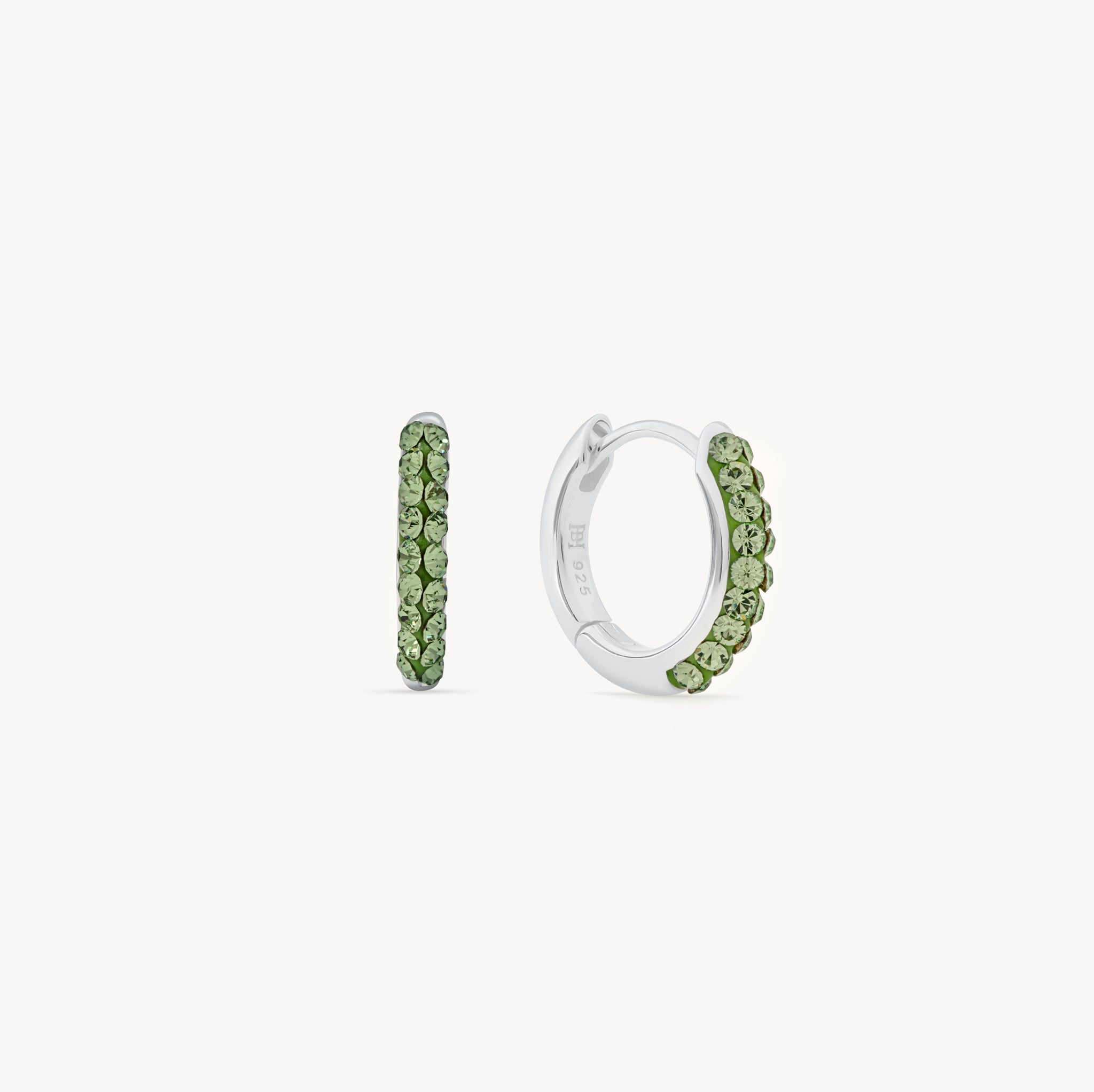 August Birthstone Sparkle Hoops