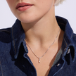 Sterling Silver Birthstone Baguette Charm