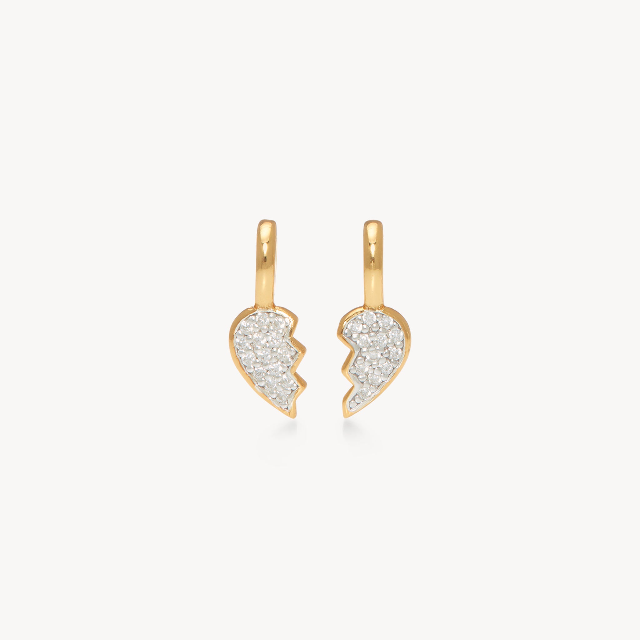 BFF Pavé Charm Set Gold