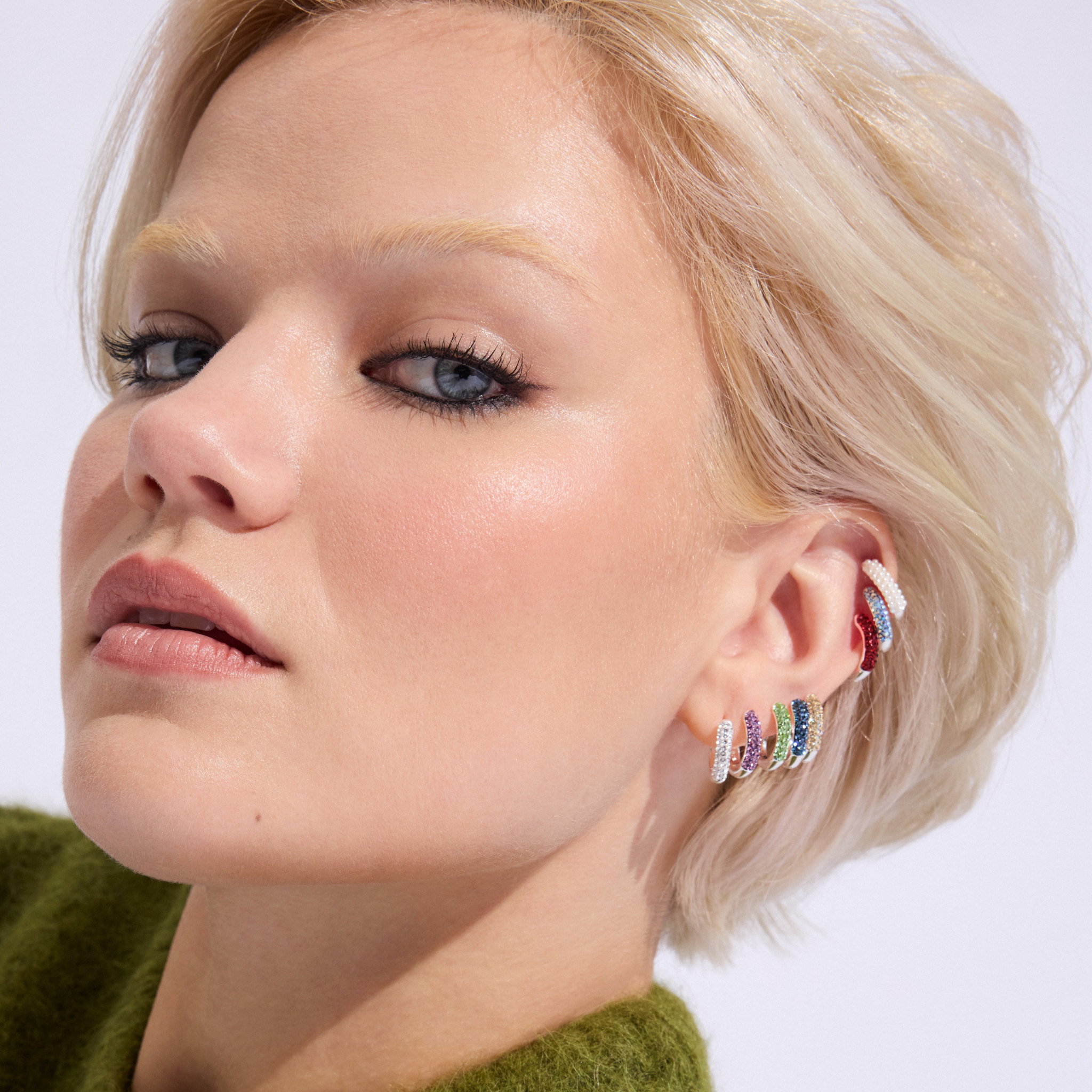 Birthstone Always On Sparkle Hoop Earrings