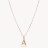 Rose Gold Letter Necklace