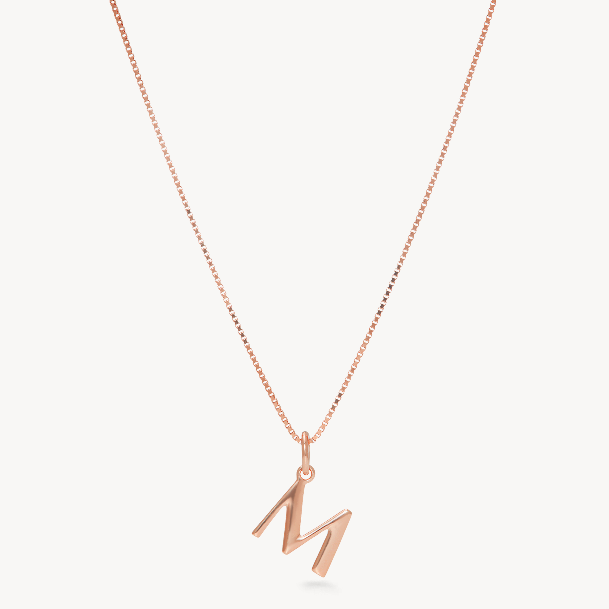 Rose Gold Letter Necklace