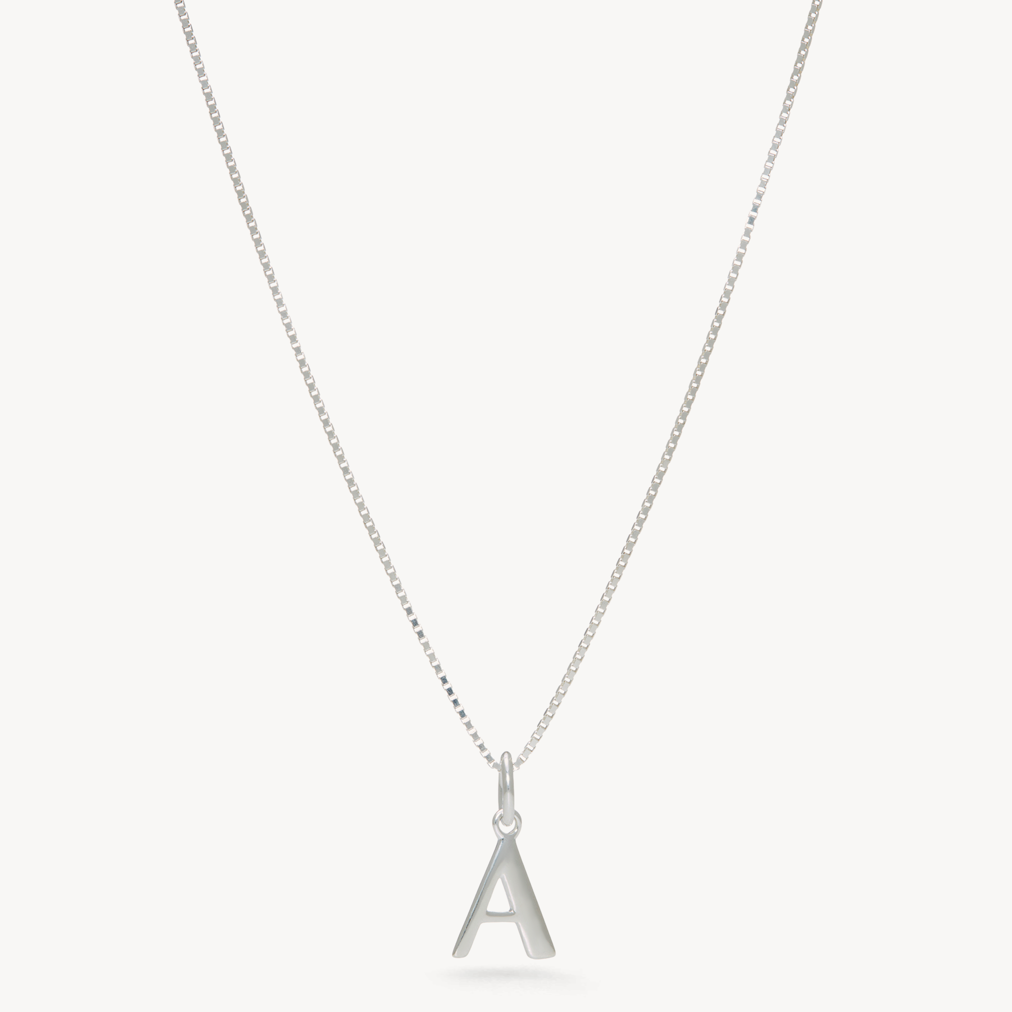 Silver Letter Necklace