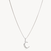 Silver Letter Necklace C