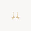 Baby Bow Hoop Earrings Gold