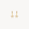 Baby Bow Hoop Earrings Gold