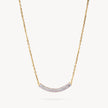 Ballet Slipper Curved Bar Necklace