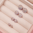 Ballet Slipper Sparkle Ball™ Stud Earrings size comparison