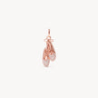 Ballet Slippers Charm Rose Gold