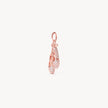 Ballet Slippers Charm Rose Gold hanging