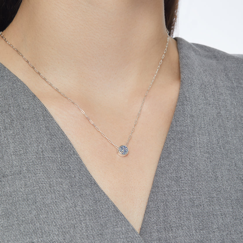Celestial Sky Sparkle Bezel Charm on model