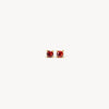 Bijou Stud Earrings Red