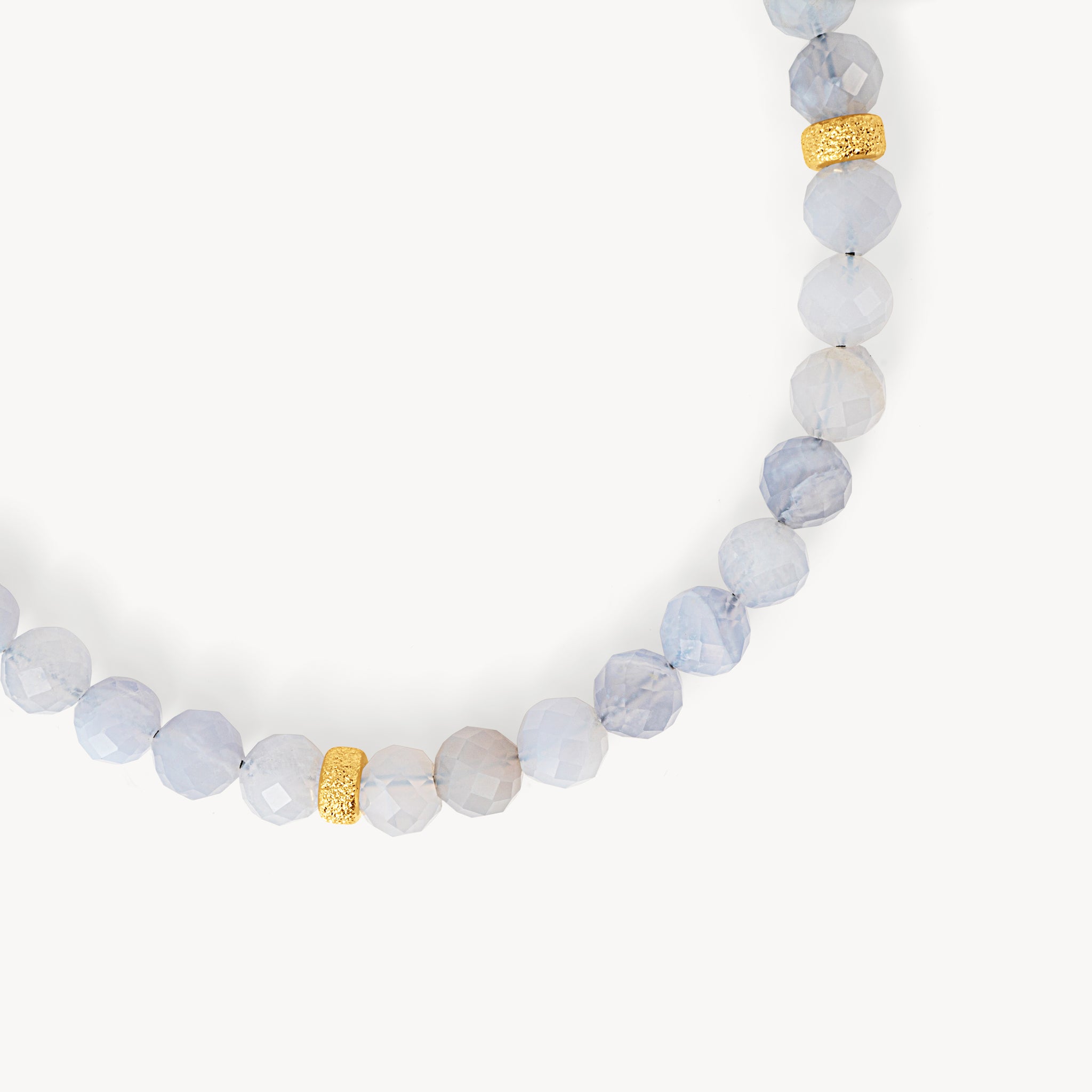 Aquamarine Riviera Gemstone Necklace close up